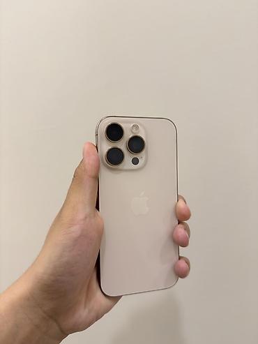IPhone 16 Pro, Б/у, 512 ГБ, Desert Titanium, Чехол, Коробка, 91 % at lalafo.kg IPhone 16 Pro, Б/у, 512 ГБ, Desert Titanium, Чехол, Коробка, 91 %