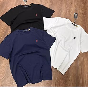 Футболки: Мужская футболка, Ralph Lauren, M, цвет - Черный — 1