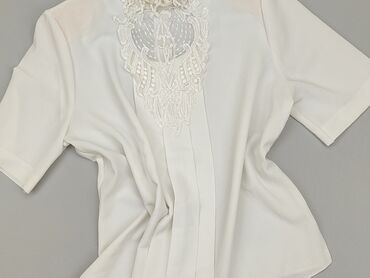 białe bluzki koszulowe zara: Blouse, L (EU 40), condition - Perfect