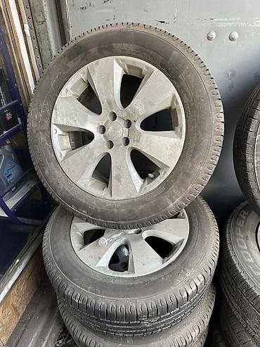 Колеса в сборе 225 / 60 / R 17, Всесезонная, Б/у, Комплект, Легковые, Литые, отверстий - 5
