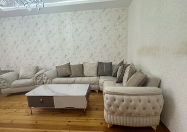 Divan və masa dəstləri: Künc divan, Qonaq otağı üçün, Açılmayan