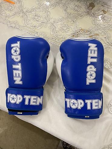 TOP TEN boks əlcəkləri - Rəng: mavi-ağ - Marka loqosu: TOP TEN (üst lalafo.az -da TOP TEN boks əlcəkləri - Rəng: mavi-ağ - Marka loqosu: TOP TEN (üst