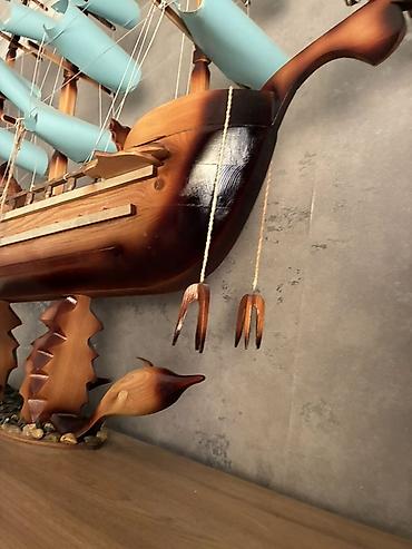 Модели кораблей: Satılır: Əl işi böyük taxta gəmi maketi Satışa incə detallarla və — 3