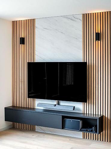 Гарнитуры для зала: Гарнитур для зала, Тумба под ТВ, МДФ, цвет - Серый — 17