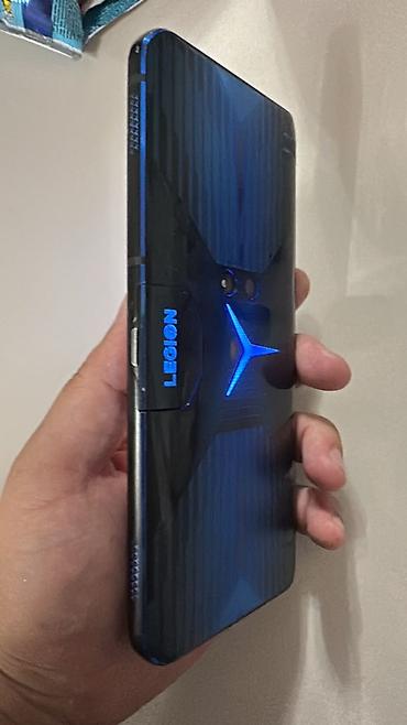 игровой телефоны: Lenovo Legion, Б/у, 256 ГБ, цвет - Синий, 2 SIM — 1