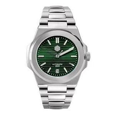 Ručni satovi: San Martin SN076-G - 42mm- Zelena - Patek Philippe Nautilus Potpuno — 13