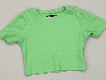 zielone t shirty: Top SinSay, 2XS, stan - Dobry