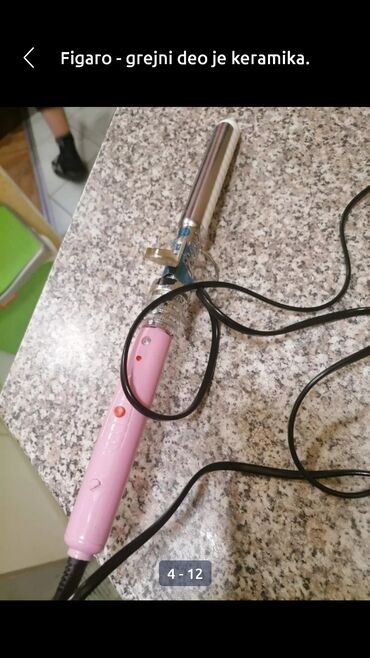 Figaro za kosu: Figaro sa keramičkim grejnim delom
Pogodan za lokne
 Mirjevo — 4