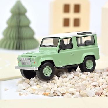 odece: 🚙 Land Rover Defender 1995 – Green & White – Norev Jet’Car Norev — 1