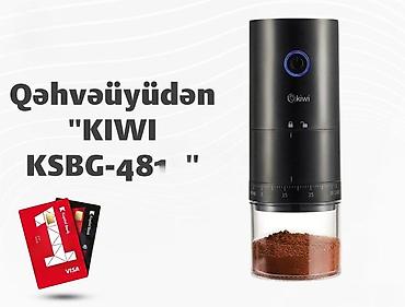 coffee machine: Qəhvə dəmləyən aparat "KIWI KSBG-4817"Kiwi KSBG-4817, həm qəhvə, həm — 1