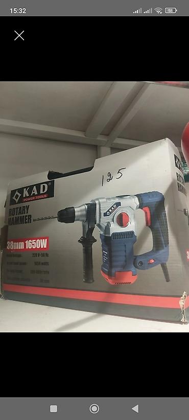 ucuz kask: KAD Power Tools Rotary Hammer – 38 mm, 1650 W - Tip — 1