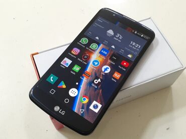 LG: LG K10, 16 GB, rəng - Göy, Zəmanət, Sensor, İki sim kartlı