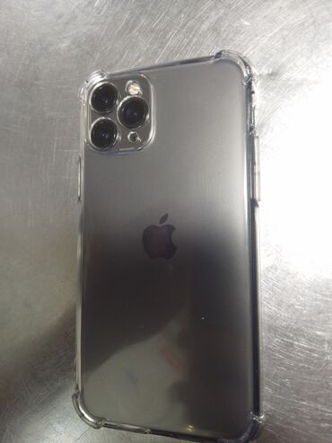 Apple iPhone: IPhone 11 Pro, Б/у, 64 ГБ, Зарядное устройство, Защитное стекло, Чехол, 77 %