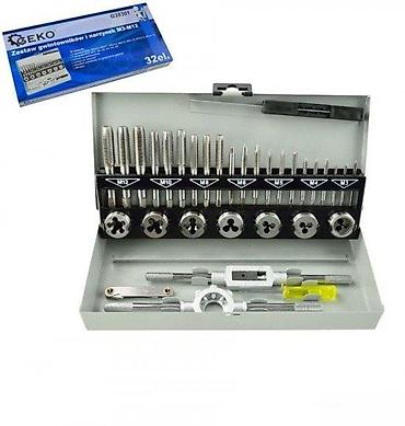 Setovi ručnog alata: Set navojnih nareznica i ureznica GEKO, 32 dela (M3–M12) Komplet za — 2
