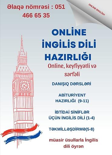 Xarici dil kursları: Xarici dil kursu, İngilis dili, Böyüklər üçün, Abituriyentlər üçün — 1