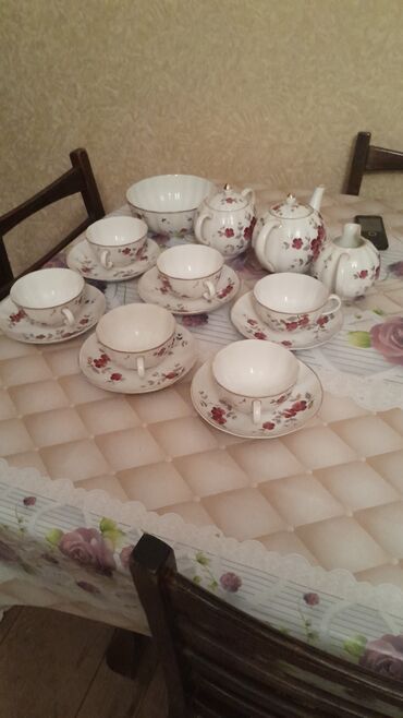 Mətbəx aksesuarları: Çay dəsti, 6 nəfərlik