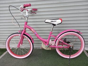 розовый самокат: Детский велосипед привозной