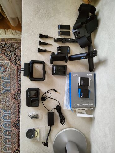 gopro hero 10: 2025 alışlı gopro 9 + mediamod dönüştürücü + mikrafon + isti əleyhinə