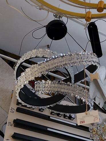 smart light: Подвесной светильник LED с кристаллами - Дизайн: три переплетённых — 2