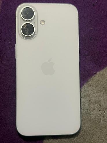 Apple iPhone: IPhone 16, Б/у, 128 ГБ, Белый, Чехол, 91 % — 3