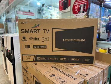 Televizorlar: Yeni Televizor Hoffmann Led 43" FHD (1920x1080), Pulsuz çatdırılma, Rayonlara çatdırılma