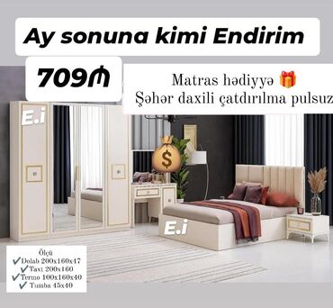 Yataq desti rəng seçimi var