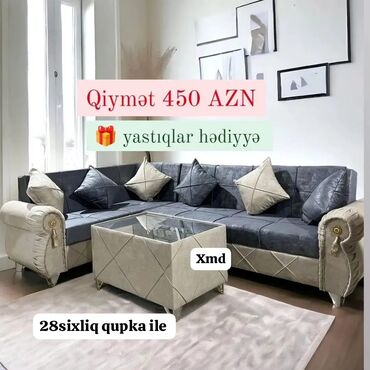 Masalar: Künc divan, Açılmayan, Bazasız, Çatdırılma yoxdur