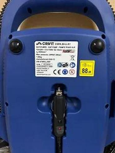 Kompresori za vazduh: CRIVIT CSPA 20-Li A1 – električna SUP pumpa - Napajanje: 12 V (auto — 9