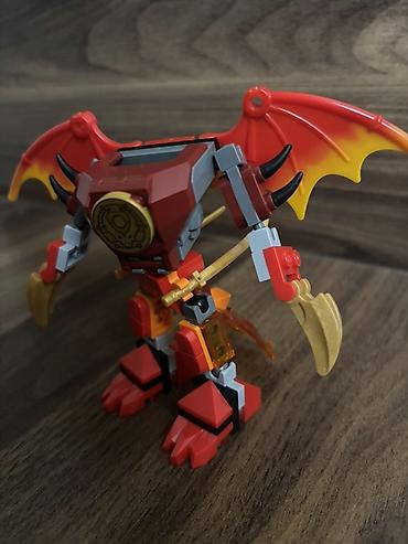 kidilo elektron besik: LEGO Ninjago orginal kai mech – alov temalı robot - Rənglər: qırmızı — 1