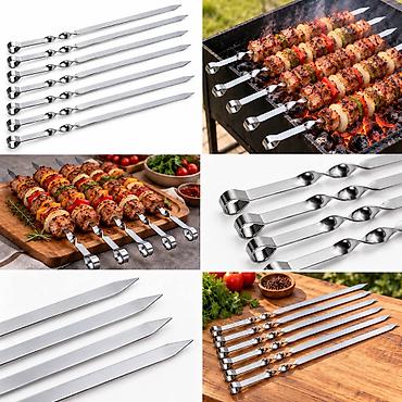 Şiş qulpsuz Şiş Qulpsuz – Barbekü və Qril Üçün İdeal Alət Bu şiş