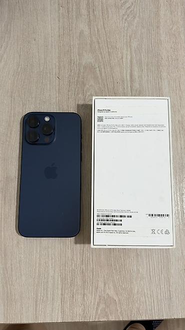Мобильные телефоны и аксессуары: IPhone 15 Pro Max, Б/у, 256 ГБ, Blue Titanium, Кабель, 82 % — 2