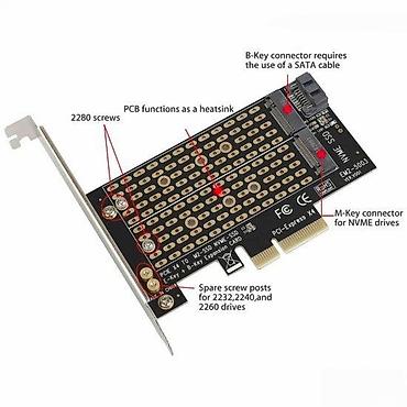 3 mmc big crystal: PCI-EXPRESS 3.0 X4 NA M.2 NGFF B+M KEY NVME ADAPTER PCIE M2 | Filip — 2