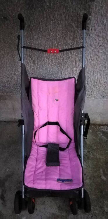 baletanke za devojcice h: Kisobran decija kolica Pegolini sivo/crvena,malo flekava