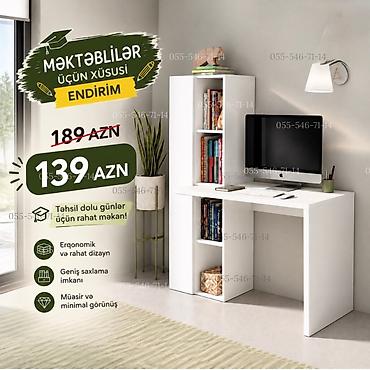tv divar dizayn: Oğlan və qız üçün, Yeni, Siyirməli, Yazı masası, Stulsuz — 3