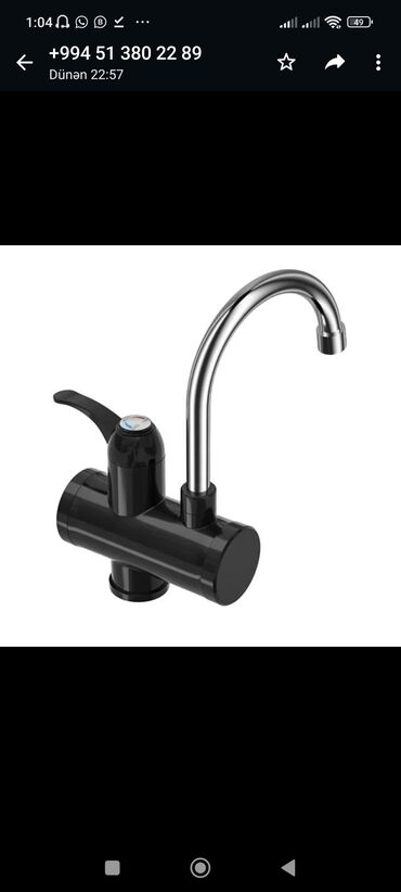 Su qızdırıcı kranlar: Elektrikli su qızdırıcı kran texniki parametrlər şəki̇l( fotolar) -da lalafo.az — 4 Su qızdırıcı kranlar: Elektrikli su qızdırıcı kran texniki parametrlər şəki̇l( fotolar) — 4