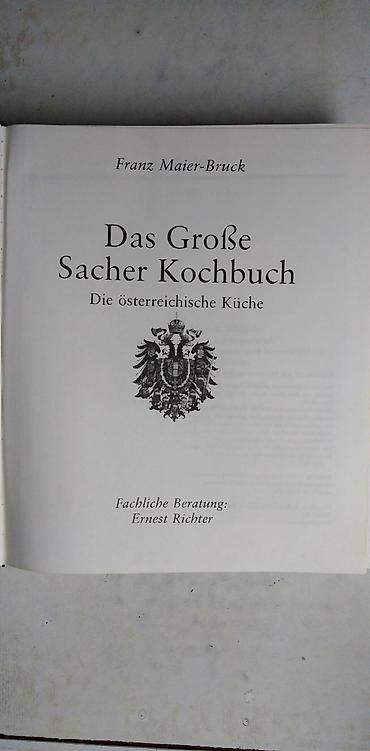 cube: Knjiga:Das Grosse Sacher Kochbuch(Kuvar za poslastice) 24,5 cm. 604 — 2