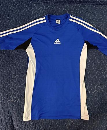 Futbolkalar: Futbolka, Adidas, S, rəng - Mavi — 1