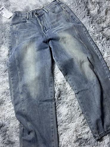 american eagle: Джинсы, Прямые, Средняя талия, Вареные, L — 1