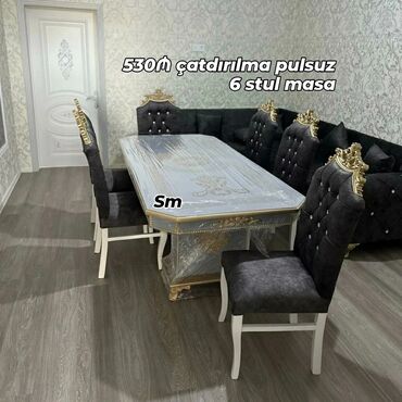 Masa və oturacaq dəstləri: Masa desti isdehsalin özündən satış qiyməti münasib çatdırılma pulsuz — 7