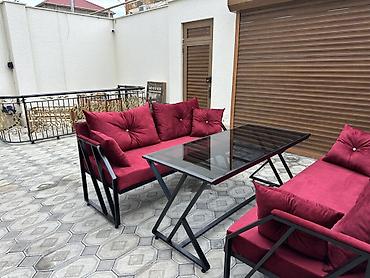 balaca kreslo: Yeni, 2 divan, Jurnal masası, Metal, Azərbaycan — 3