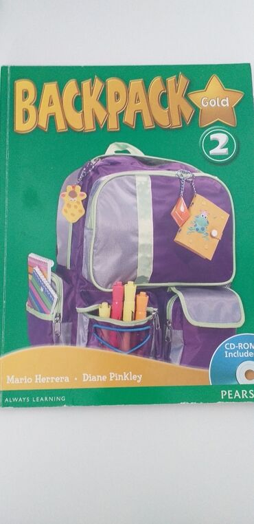 decije stvari za devojcice: Backpack 2 gold PEARSON+CD+ radna sveska