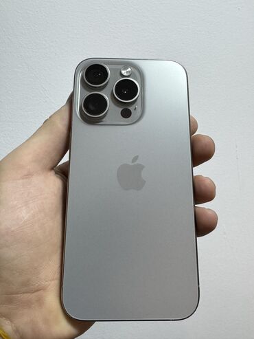 Apple iPhone: IPhone 15 Pro, Б/у, 256 ГБ, Natural Titanium, 99 %