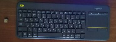 mexaniki klaviatura: Logitech K400 Plus wireless(şnursuz) klaviatura. Klaviatura şnursuzdur