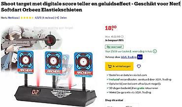Dečije igračke puške i pištolji: Elektronska meta za gađanje – Shoot A Target (Shootgame) - Set od 3 — 9