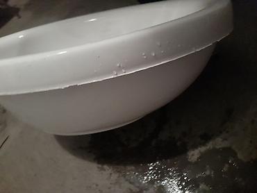 Дом и сад: • Oval formalı şaquli üstəqoyma (countertop) lavabo • Material: ağ — 3