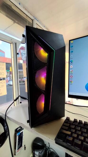 Masaüstü kompüterlər və iş stansiyaları: I5 9400F ssd 240 Gb hdd 1 tlb ram 16 Gb qida bloku 650 w Msi ana plata