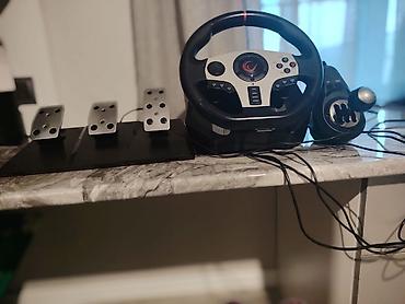 rampage v902: 1 ay işlenmiz RAMPAGE V902 Oyun sükan dəsti – sükan, 3 pedallı blok və — 2