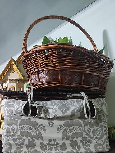 Другой декор и предметы интерьера: Набор для декора и хранения: - Плетёные корзины из лозы: разные формы — 4