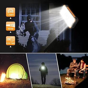 yettel ruter internet: Solarni power bank 20000 mAh sa bežičnim punjenjem i LED svetlom - — 7