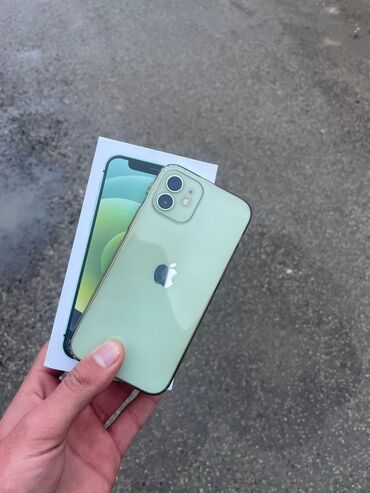 iphone ag: IPhone 12, 64 GB, Alpine Green, Simsiz şarj, Face ID, Sənədlərlə